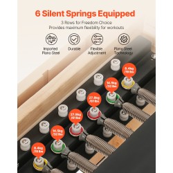 Pilates-reformer puurunkoinen kaksoisvastuksella koti- ja studiokäyttöön reformer-laatikko hyppylauta