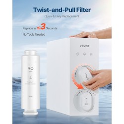 Käänteisosmoosisuodatin SS-008 10-vaiheinen 600 gallonaa vuorokaudessa allaskaappiin