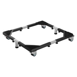 Säädettävä kodinkonesteline ruostumatonta terästä 544 kg kantavuus 8 kääntyvää pyörää 4 jarrulla