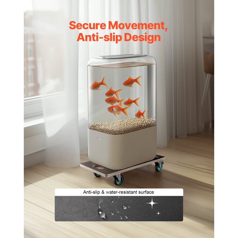 Huonekalukärry kaksi kappaletta 250 kg kantavuudella neljä pyörää joista kaksi jarrulla