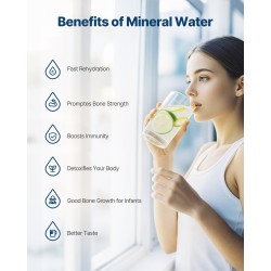 Remineralisointisuodatin hanan alle lievästi emäksinen pikasliittimellä 1100 gallonaa