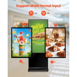 Digitaalinen mainoskioski 55 tuumaa 4K LCD kosketusnäyttö sisäkäyttöön Android 11