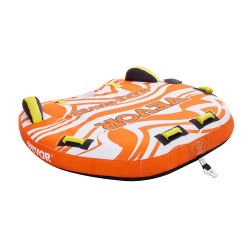 Vedettävä vesirengas 1–2 hengelle PVC-sisärengas nylonpäällinen pehmustetut kahvat D-muotoinen profiili