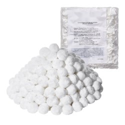 Uima altaan suodatinpallot 100 polyesterikuitu 50 mm 1 56 kg pesupussilla