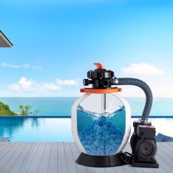 Suodatinpallot 100-prosenttista sinistä polyesterikuitua halkaisija 50 mm 1,42 kg uima-altaalle ja akvaarioille