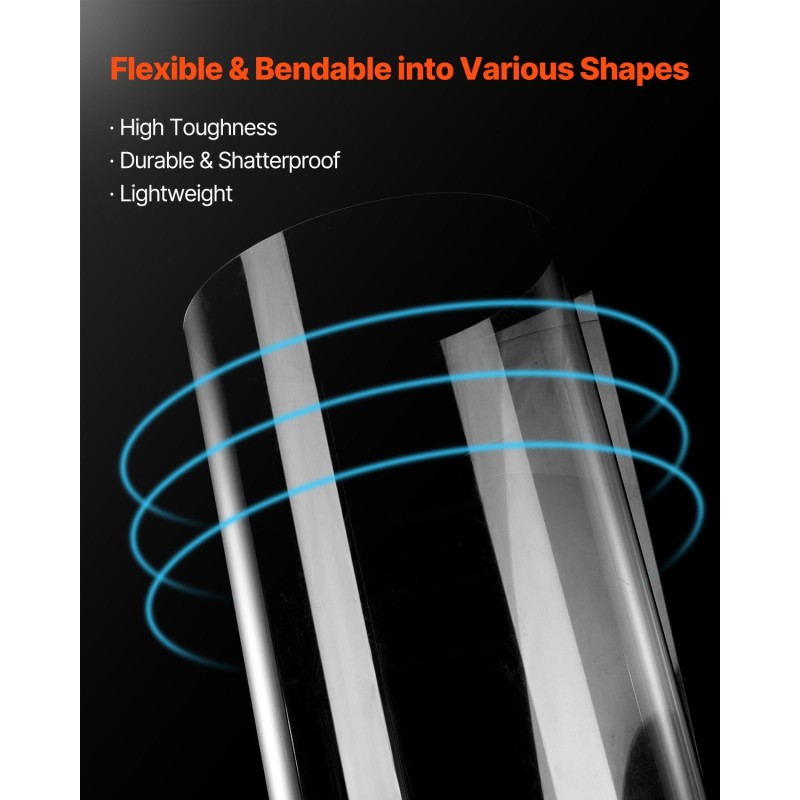 PET-levysetti 5 kpl läpinäkyvä 610x914 mm 1 mm kehyksiin ja askarteluun