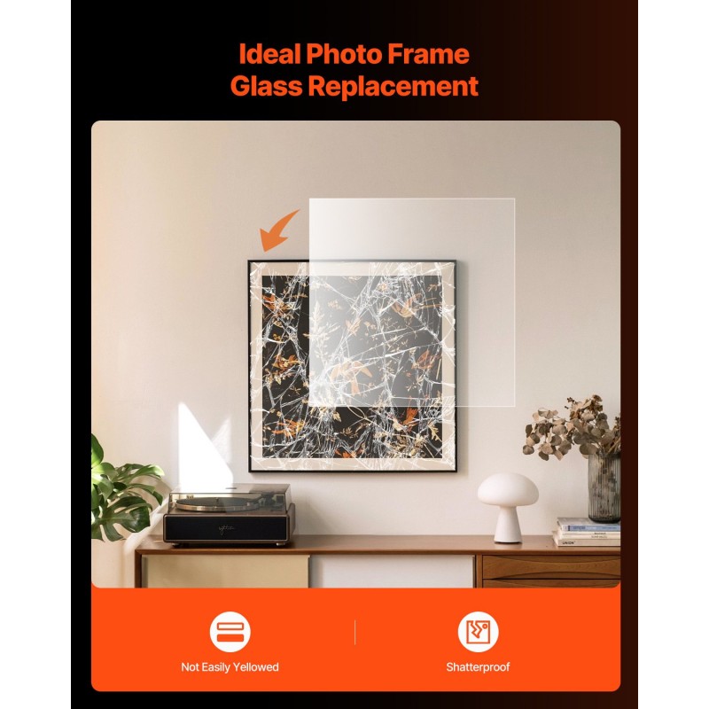 PET-levysetti 5 kpl läpinäkyvä 610x914 mm 1 mm kehyksiin ja askarteluun