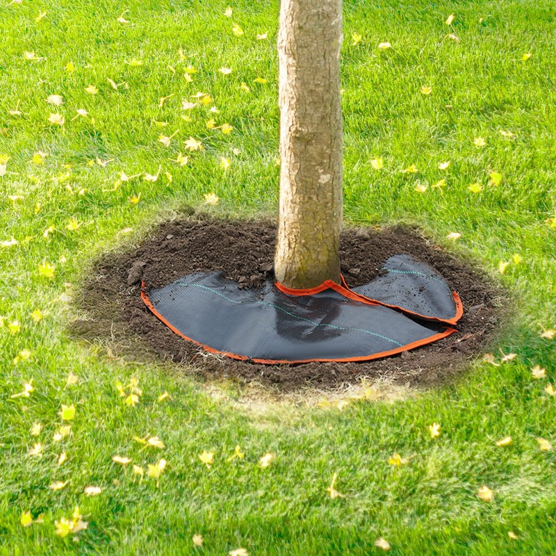 Itsekasteleva kastelurengas puuille PVC-materiaali 4 kpl 37,8 l