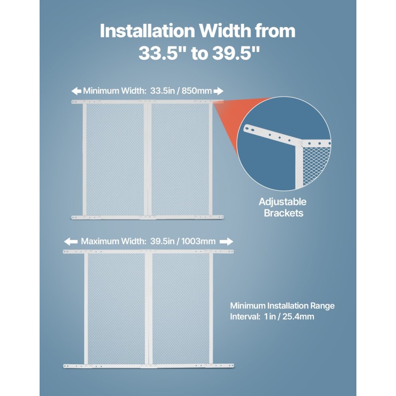 Matkailuauton oviverkko alumiiniseos 800x724 mm valkoinen lemmikeille