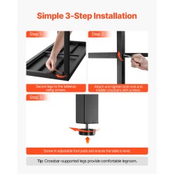 Baaripöytä teräsrunko 1600x375 mm musta vedenkestävä pöytätaso ulkokäyttöön ja sisätiloihin