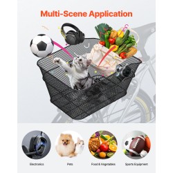 Metallinen polkupyörän takakori 22 kg kantavuudella vesitiivis suojapeite