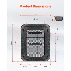 Metallinen polkupyörän takakori 22 kg kantavuudella vesitiivis suojapeite