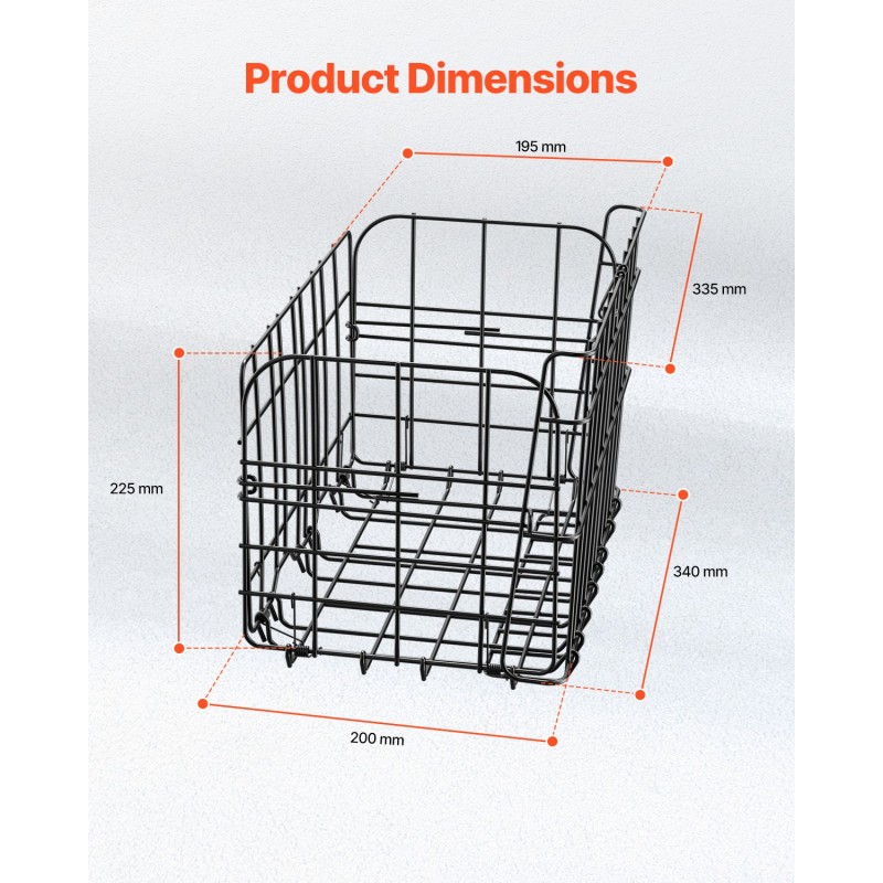 Taitettava metallinen takakori tavaratelineeseen 22 kg kantavuus irrotettava sisäpussi vedenpitävä suojapeite