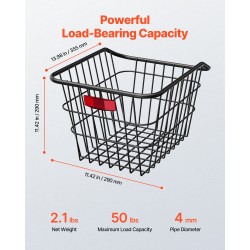 Metallinen takakori polkupyörään 22 kg kantavuus heijastavalla takavalolla sadesuojalla