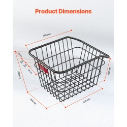 Metallinen takakori polkupyörään 22 kg kantavuus heijastavalla takavalolla sadesuojalla