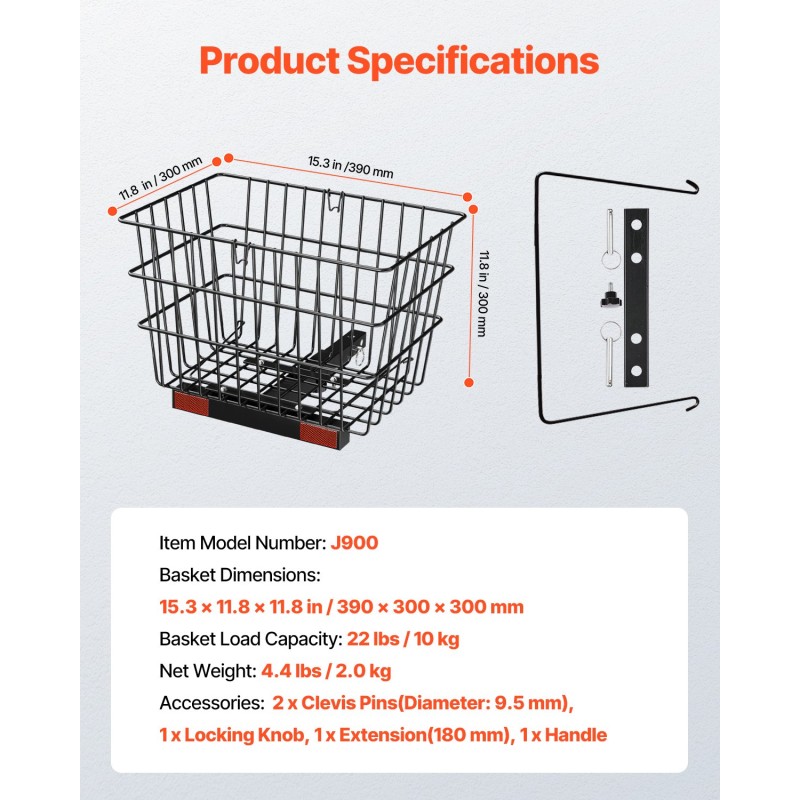 Metallinen takakori sähköskootteriin 10 kg kantavuus ruosteenkestävä pinnoite yhteensopiva 1-tuumaisen vetokoukun