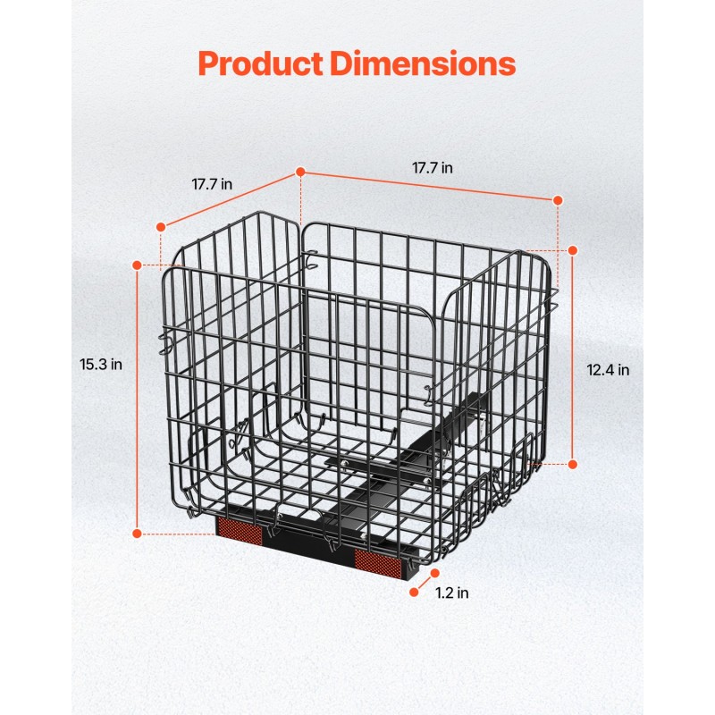 Taittuva metallinen takakori liikkuvuusskootteriin ruosteenestopinnoitettu viidentoista kilogramman kantavuus