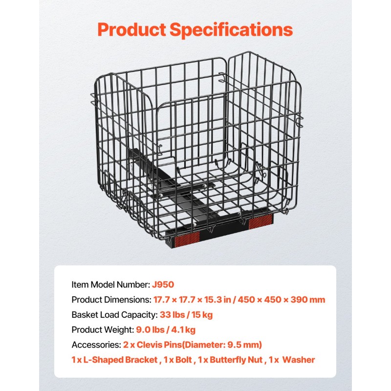 Taittuva metallinen takakori liikkuvuusskootteriin ruosteenestopinnoitettu viidentoista kilogramman kantavuus