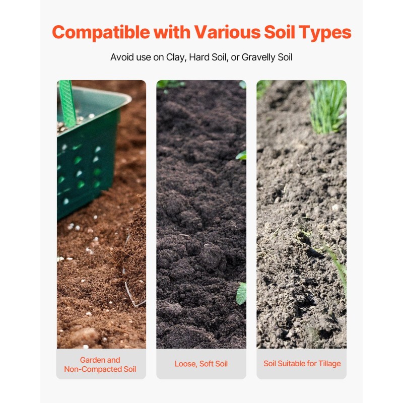 Käsikäyttöinen kuoppapora 110 mm halkaisija 1460 mm pituus puuvarsi 50Mn-terä puutarhaan