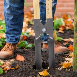 Käsikäyttöinen kuoppapora 110 mm halkaisija 1460 mm pituus puuvarsi 50Mn-terä puutarhaan