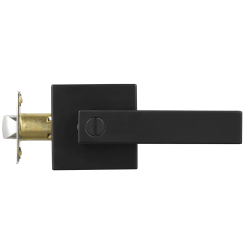 Ovenpainike mattamusta sinkkiseos 10 kpl yksityisyyssalvalla 35 45 mm oviin