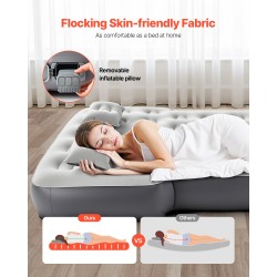 Auton ilmapatja takakonttiin PVC nukkapintainen sisäänrakenteinen pumppu sopii 4Runnerille ja Wranglerille