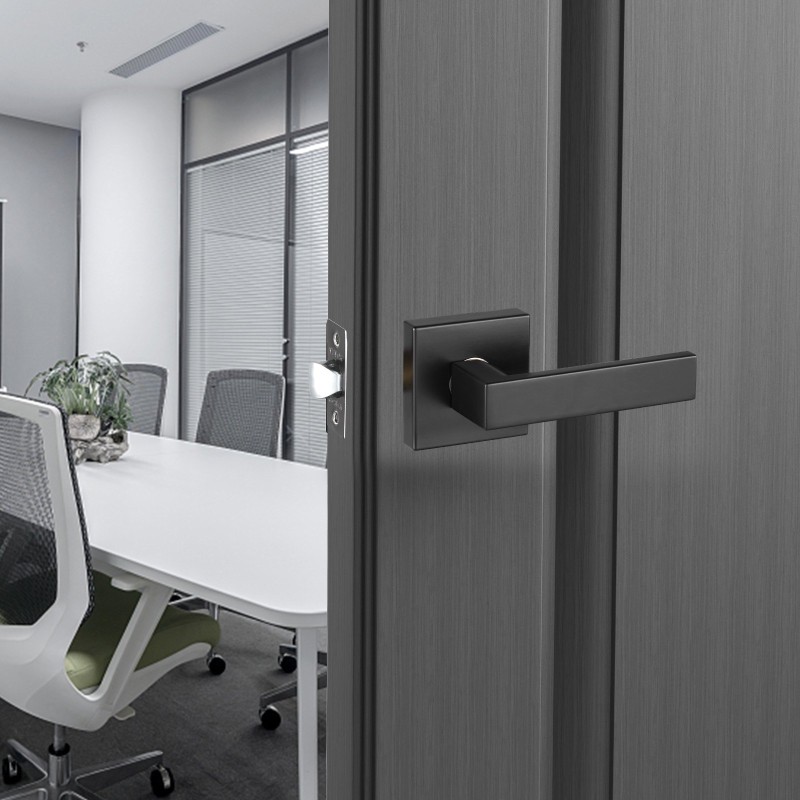 Läpikulkukahva sinkkiseos mattamusta sisäoviin ovipaksuus 35–45 mm telki 60–70 mm 1 kpl