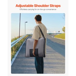 Taitettava lattiatyyny selkänojalla teräsrunko vaahtomuovipehmuste 6 asentoa harmaa