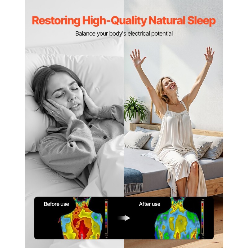 Maadoituslakana joustinlakana Queen-koko 95% puuvillaa 5% hopeakuitua