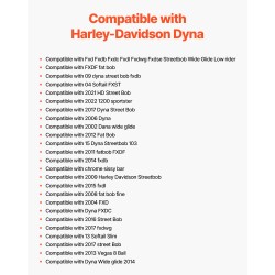 Moottoripyörän matkustajan selkänoja irrotettava vesitiivis keinonahka 730 mm Harley-Davidson Dana yhteensopiva