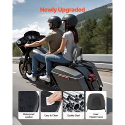 Moottoripyörän irrotettava selkänoja ja tavarateline yhteensopiva Honda Rebel CMX 1100