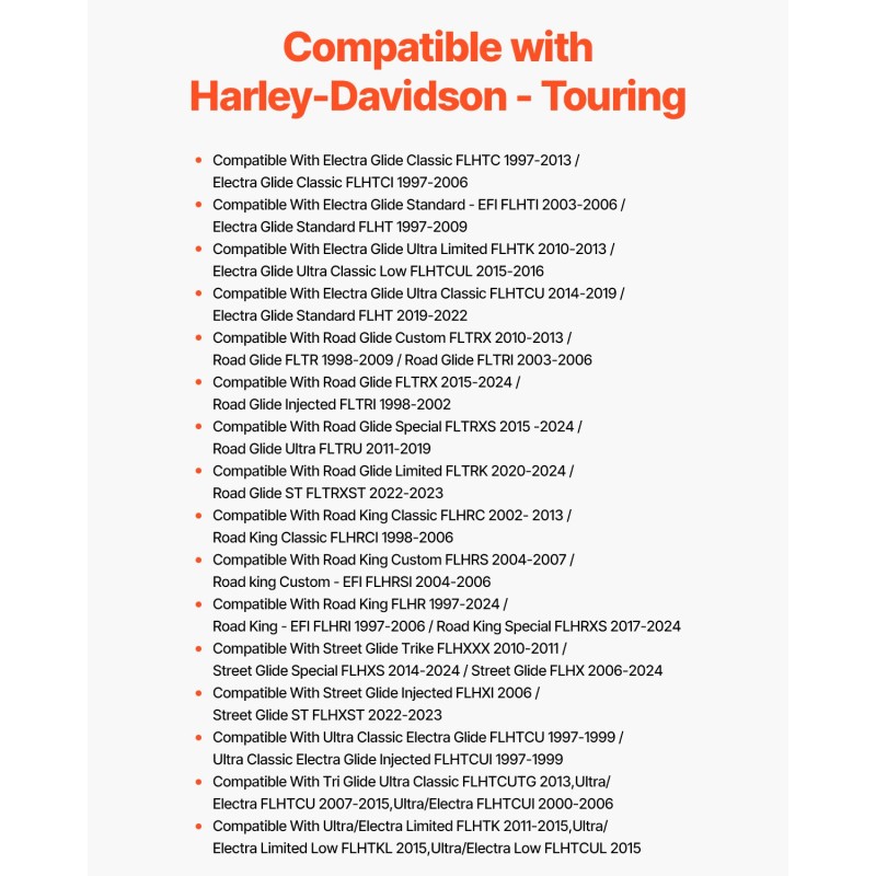 Moottoripyörän irrotettava selkänoja 310 mm musta keinonahka Harley-Davidson Touring