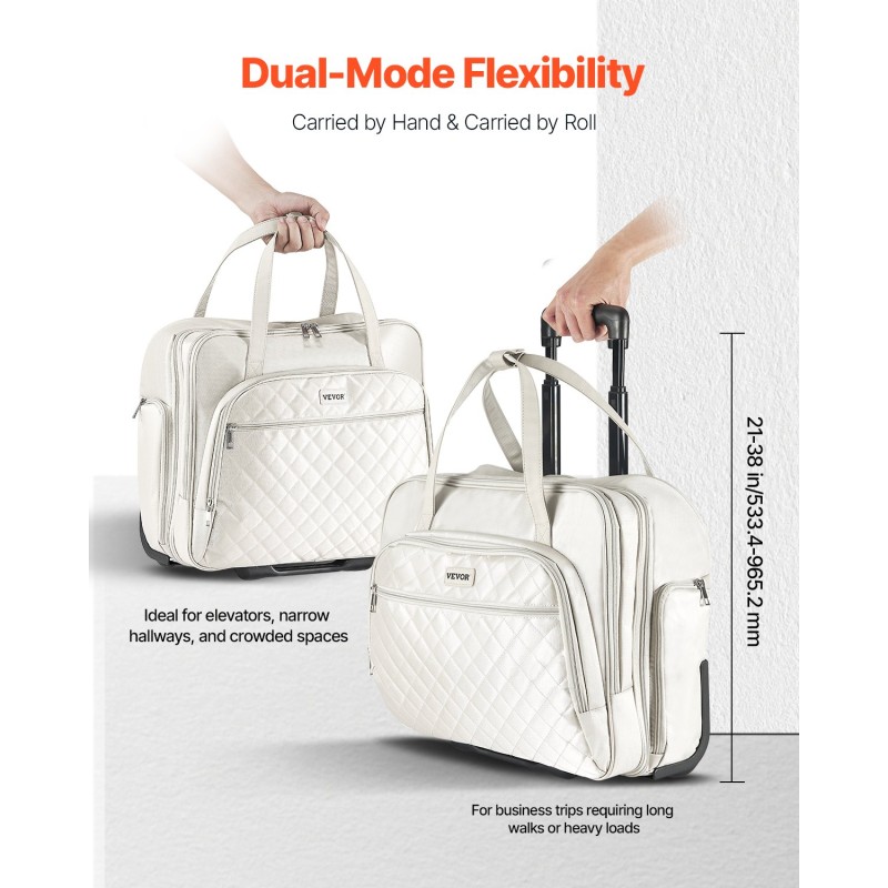 Rullattava laukku kannettavalle 15,6-tuumaiselle 420D-kangas vedenpitävä pinnoite