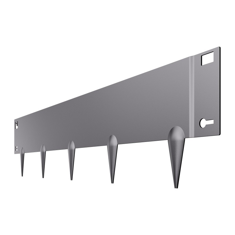 Galvanoitu teräsreunalista 990 mm pituus 127 mm korkeus 5 kpl taipuisa ulkokäyttöön