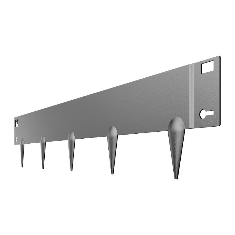 Pihan reunalista sinkitty teräs 5 kpl 101 mm korkea tummanharmaa