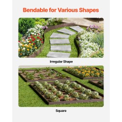 Teräsreunus galvanoitu 5 kpl 990 mm taivutettava ruskea piikki 80 mm puutarhaan