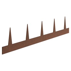 Reunuslista pihalle säänkestävä teräs 10 kpl 1016 x 114 mm ruosteenruskea