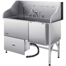 Koiran pesuallas 304 ruostumaton teräs 1550 x 790 x 1470 mm 200 kg ammatti ja kotikäyttöön