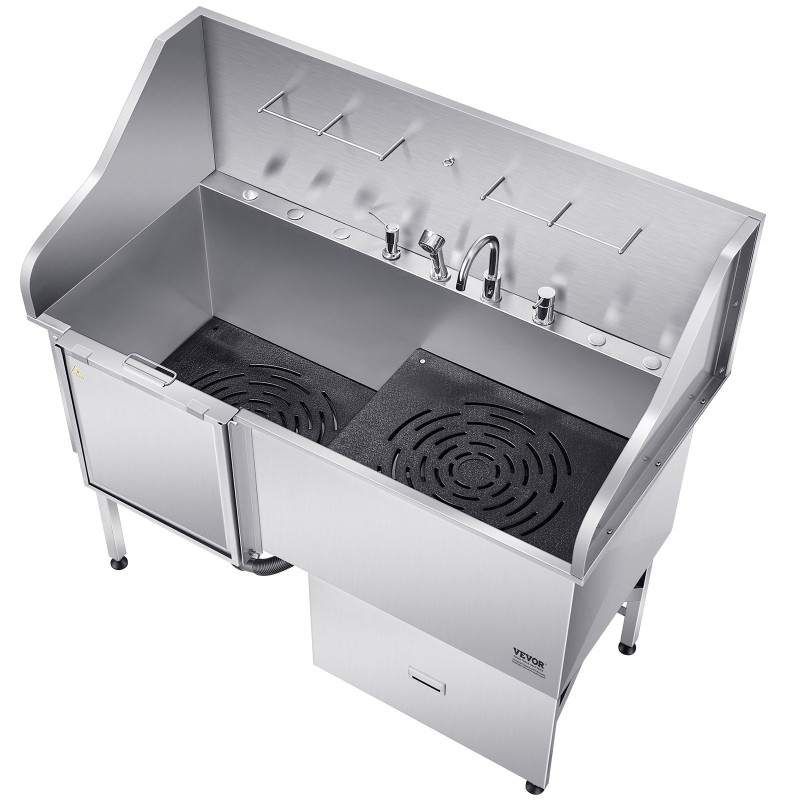 Koiranpesuallas 304 ruostumaton teräs vasen ovi 200 kg kantavuus