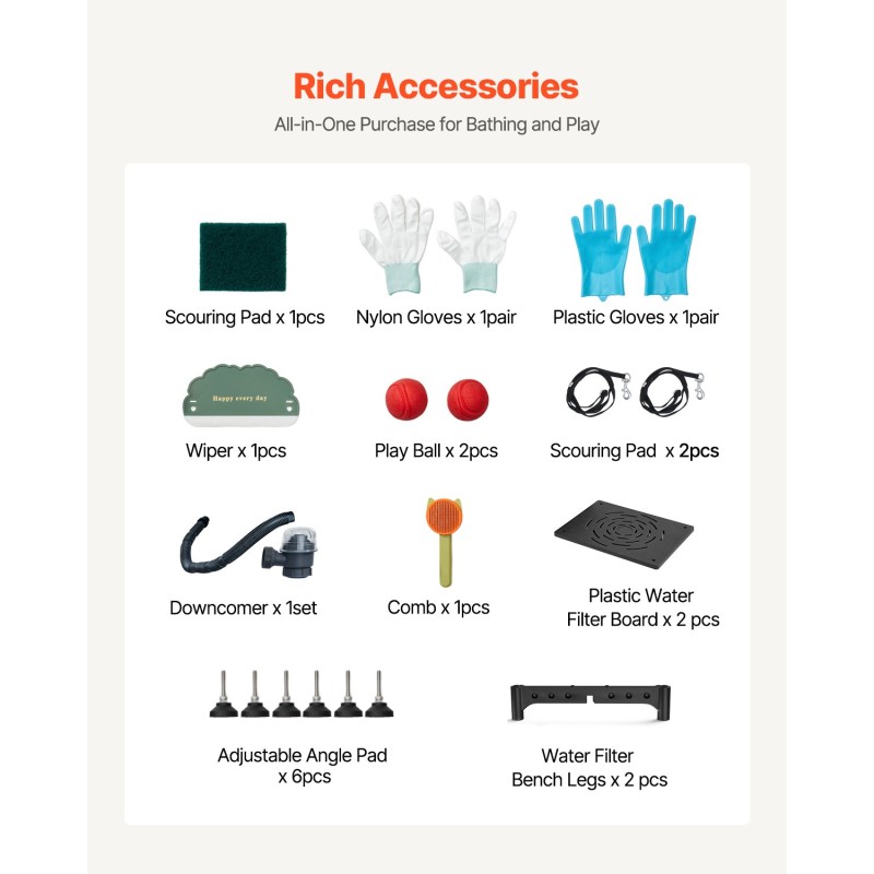 Koirien pesuallas ruostumaton teräs 150 kg kantavuus suihkulla vasemmalla ovella