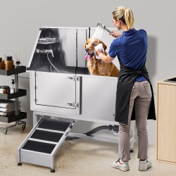 Koirien pesuallas 304-ruostumaton teräs 1500×700×1495 mm kantavuus 200 kg