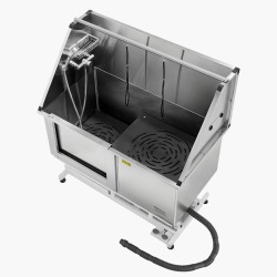 Koirien pesuallas sähköisesti säädettävä ruostumaton teräs 127 cm vasen ovi hana suihkupää