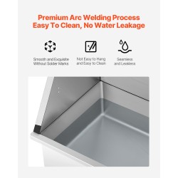 Lemmikkien korotettu pesuallas ruostumattomasta teräksestä 86,4 cm pienille koirille ja kissoille