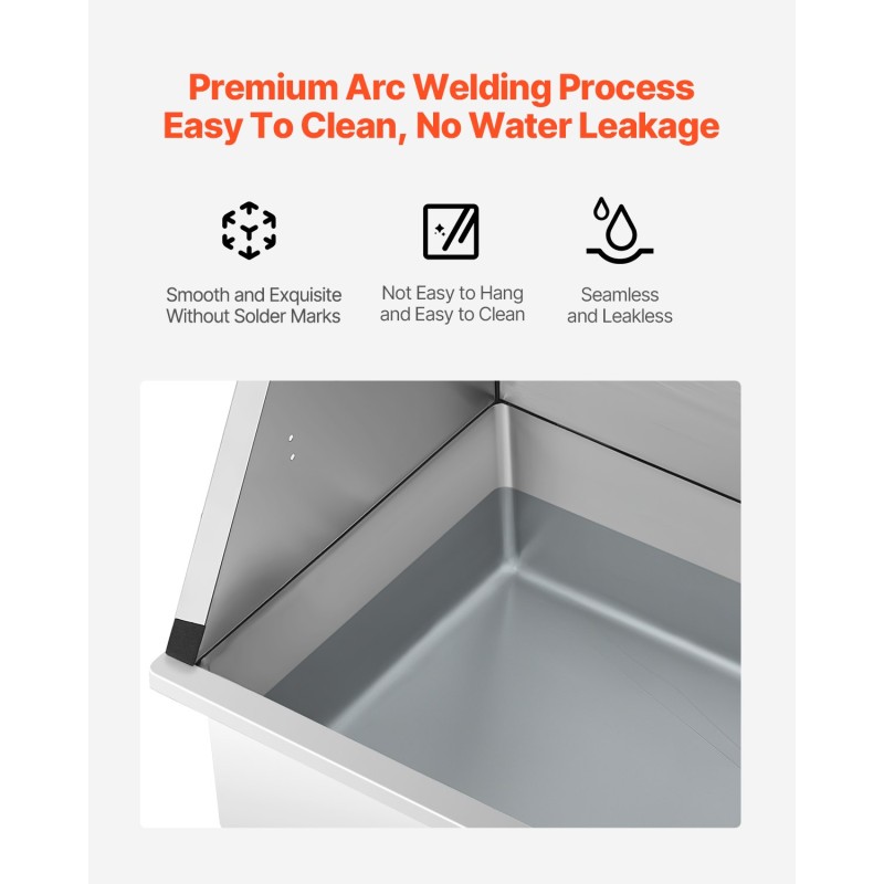 Lemmikkien korotettu pesuallas ruostumattomasta teräksestä 86,4 cm pienille koirille ja kissoille