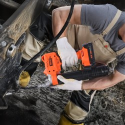 Akkukäyttöinen rasvaprässi 8000 PSI 35,4-tuumainen teräletku yhteensopiva 18V Makita-akkujen kanssa