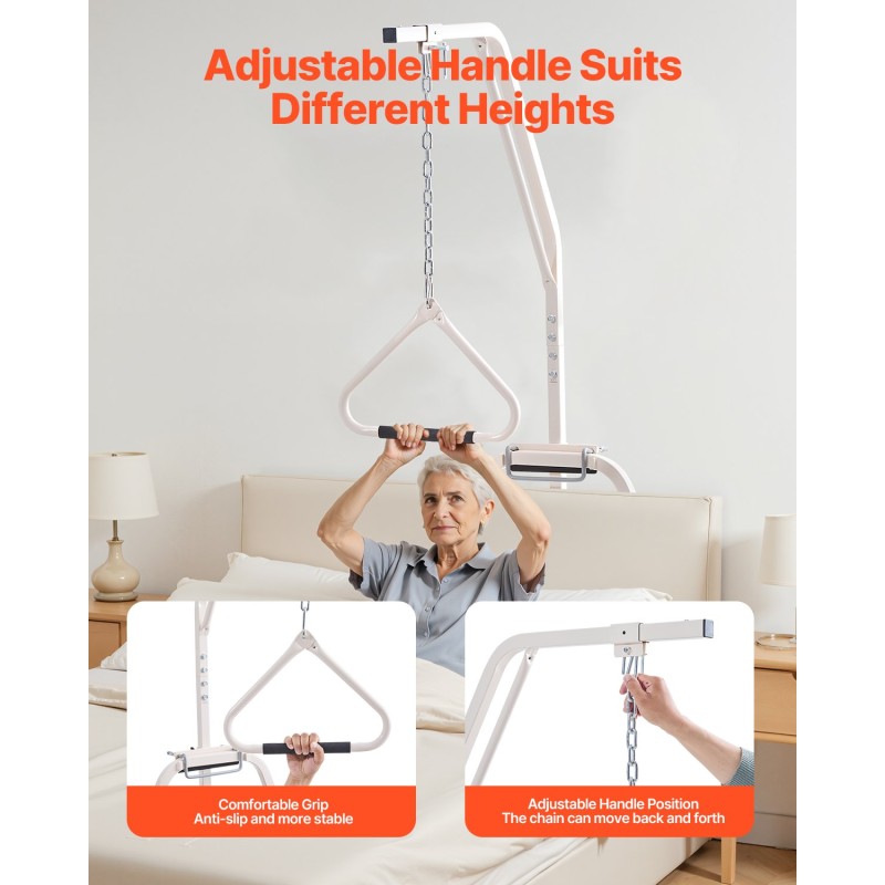 Trapetsitanko sängyn käyttöön vapaasti seisova Q195-teräs puristuskiinnitys