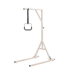 Sängyn kolmiotanko lattiatelineellä korkeussäädettävä Q195-teräs 2 pyörää 159 kg kantavuus