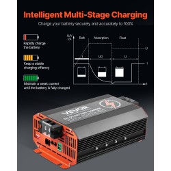 DC-DC-akkulaturi 12V 60A 750W alumiinikuori ajoneuvoihin ja veneisiin