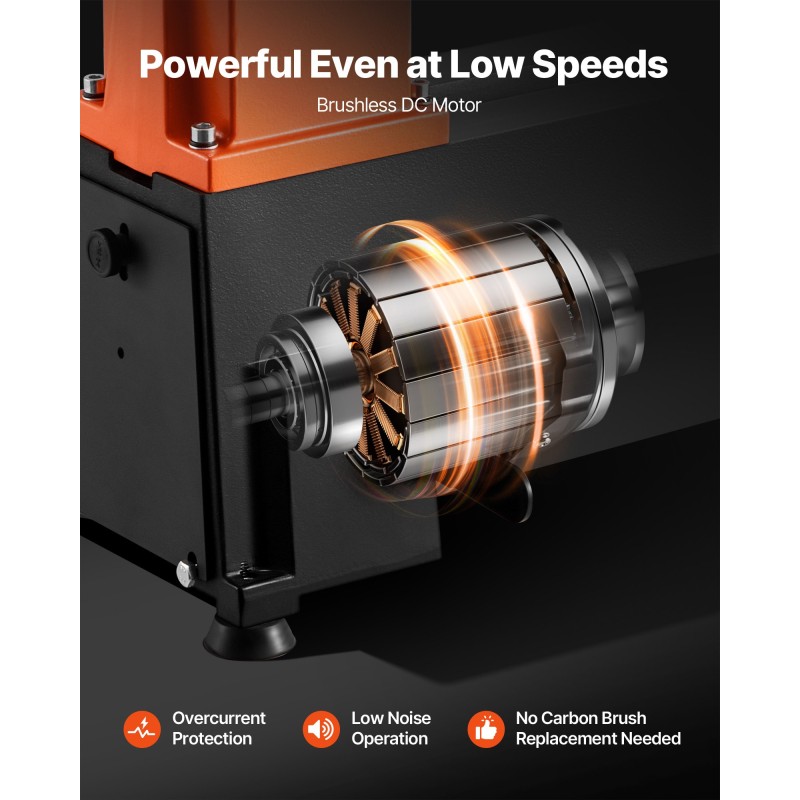 Penkkisorvi valurauta HT150 750 wattia harjaton tasavirtamoottori keskipisteiden väli 465 millimetriä