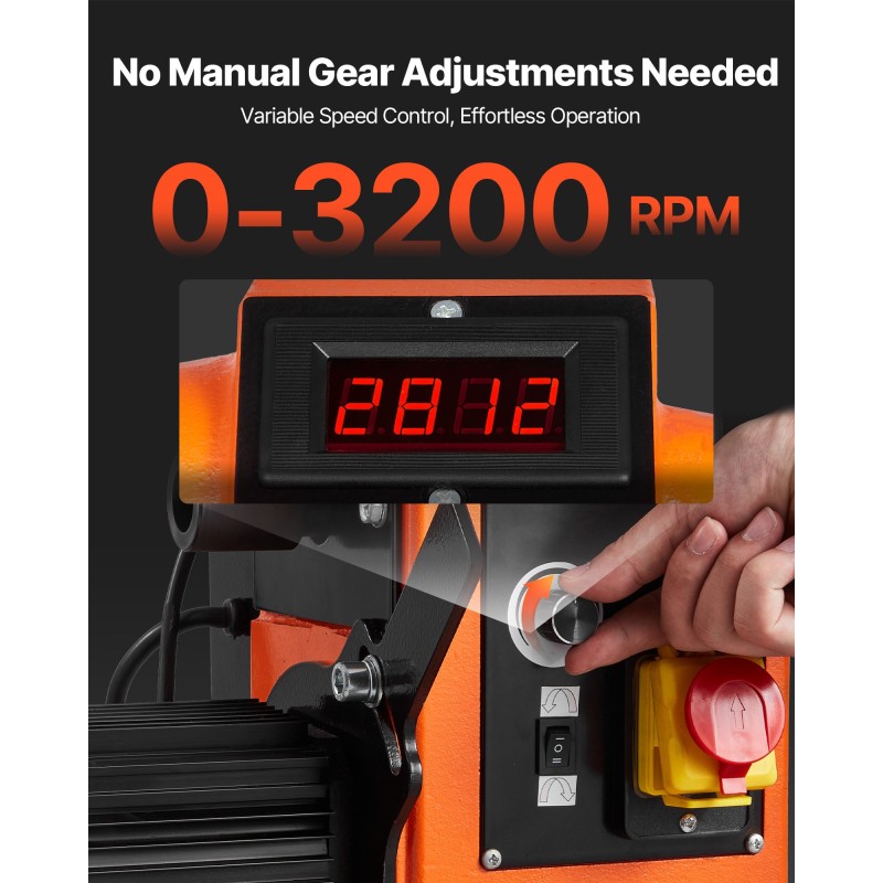 Puutyösorvi 1500 W valurautarunko harjaton tasavirtamoottori 1020 mm keskiöväli